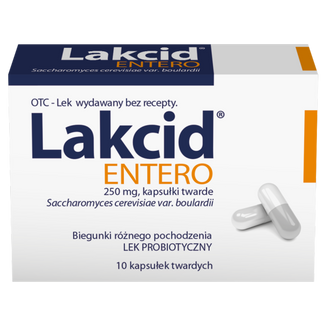 Lakcid Entero 250 mg, 10 kapsułek - 2 - zdjęcie produktu