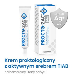 Procto-Zac Silver, krem proktologiczny z kompleksem srebra TIAB, 25 ml - 2 - zdjęcie produktu