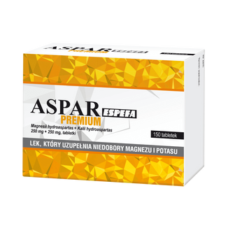Aspar Espefa Premium 250 mg + 250 mg, 150 tabletek USZKODZONE OPAKOWANIE - zdjęcie produktu