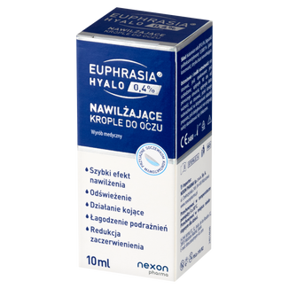 Euphrasia Hyalo 0,4%, nawilżające krople do oczu, 10 ml - 3 - zdjęcie produktu