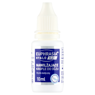 Euphrasia Hyalo 0,4%, nawilżające krople do oczu, 10 ml - 4 - zdjęcie produktu