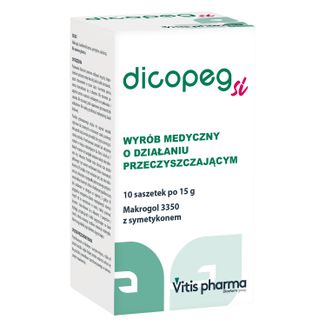 Dicopeg Si, 15 g x 10 saszetek USZKODZONE OPAKOWANIE - zdjęcie produktu