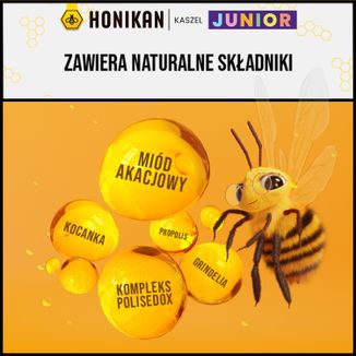 Honikan Kaszel Junior, syrop dla dzieci od 3 lat, 230 g - 3 - zdjęcie produktu