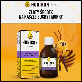 Honikan Kaszel, syrop dla dzieci od 12 lat i dorosłych, 230 g - 2 Honikan Kaszel, syrop dla dzieci od 12 lat i dorosłych, 230 g - 2 - zdjęcie produktu
