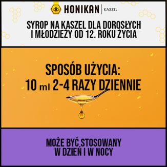 Honikan Kaszel, syrop dla dzieci od 12 lat i dorosłych, 230 g - 4 Honikan Kaszel, syrop dla dzieci od 12 lat i dorosłych, 230 g - 4 - zdjęcie produktu
