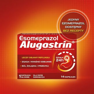 Esomeprazol Alugastrin 20 mg, 14 kapsułek dojelitowych - 5 - zdjęcie produktu