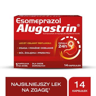 Esomeprazol Alugastrin 20 mg, 14 kapsułek dojelitowych - 7 - zdjęcie produktu