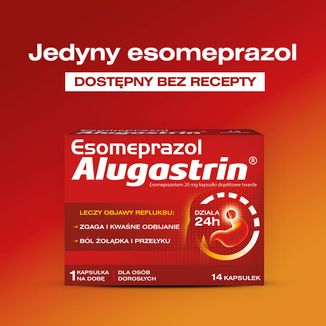 Esomeprazol Alugastrin 20 mg, 14 kapsułek dojelitowych - 5 - zdjęcie produktu