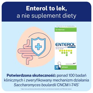 Enterol, 250 mg, 30 kapsułek - 4 - zdjęcie produktu