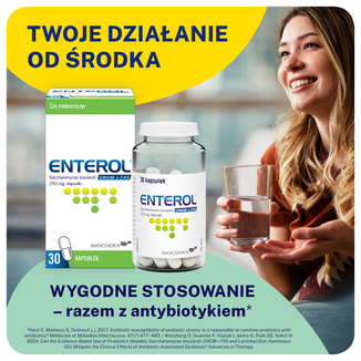 Enterol, 250 mg, 30 kapsułek - 2 - zdjęcie produktu