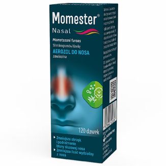 Momester Nasal 50 µg/ dawkę, aerozol do nosa, zawiesina, 120 dawek - zdjęcie produktu