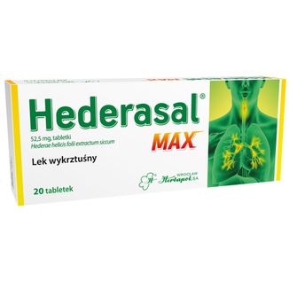 Hederasal Max, 20 tabletek - zdjęcie produktu