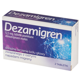 Dezamigren 12,5 mg, 2 tabletki powlekane - miniaturka zdjęcia produktu