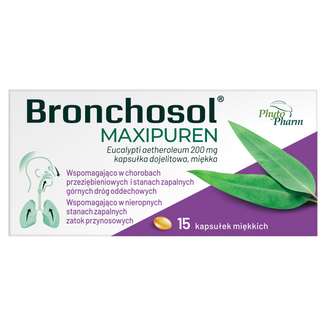 Bronchosol Maxipuren 200 mg, 30 kapsułek dojelitowych miękkich - zdjęcie produktu