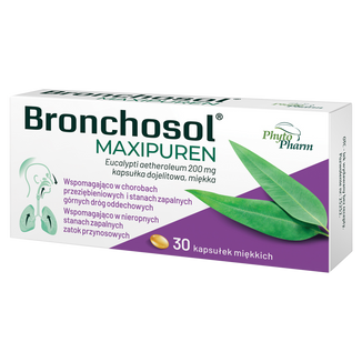 Bronchosol Maxipuren 200 mg, 30 kapsułek dojelitowych miękkich - 3 - zdjęcie produktu