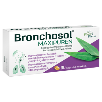 Bronchosol Maxipuren 200 mg, 30 kapsułek dojelitowych miękkich - 4 - zdjęcie produktu