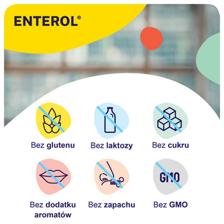Enterol Forte 500 mg, Saccharomyces boulardii, eradykacja Helicobacter pylori, proszek do sporządzania zawiesiny doustnej, 14 saszetek USZKODZONE OPAKOWANIE - 7 - zdjęcie produktu