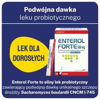 Enterol Forte 500 mg, 14 saszetek - 3 - zdjęcie produktu