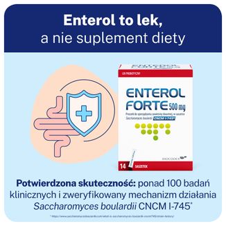 Enterol Forte 500 mg, 14 saszetek - 5 - zdjęcie produktu