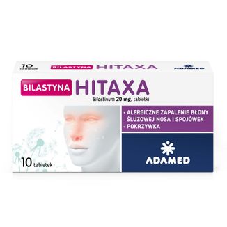 Bilastyna Hitaxa 20 mg, 10 tabletek KRÓTKA DATA - 2 - zdjęcie produktu