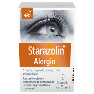 Starazolin Alergia 1 mg/ ml, krople do oczu, 2 x 5 ml - 2 - zdjęcie produktu