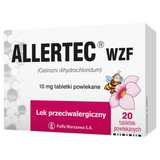 Allertec WZF 10 mg, 20 tabletek powlekanych - miniaturka zdjęcia produktu