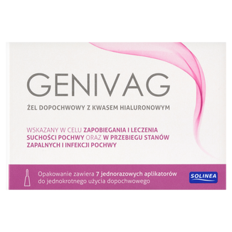 Genivag, żel dopochwowy z kwasem hialuronowym, 5 g x 7 aplikatorów - zdjęcie produktu