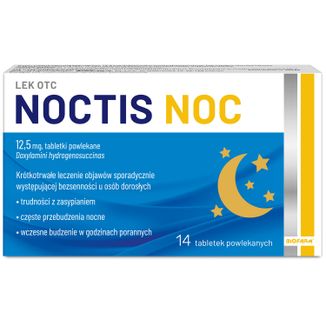 Noctis Noc 12,5 mg, 14 tabletek powlekanych - zdjęcie produktu