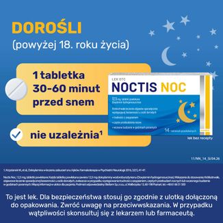 Noctis Noc 12,5 mg, 14 tabletek powlekanych - 8 - zdjęcie produktu