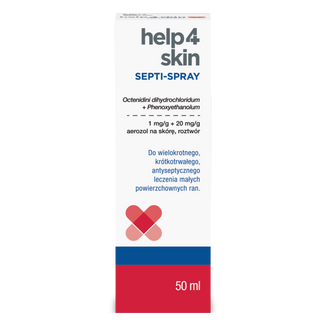 Help4Skin Septi-Spray 1 mg + 20 mg/g, aerozol na skórę, 50 ml - 2 - zdjęcie produktu