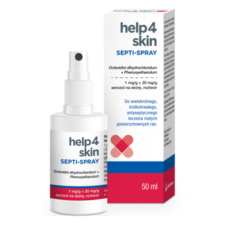 Help4Skin Septi-Spray 1 mg + 20 mg/g, aerozol na skórę, 50 ml - 3 - zdjęcie produktu