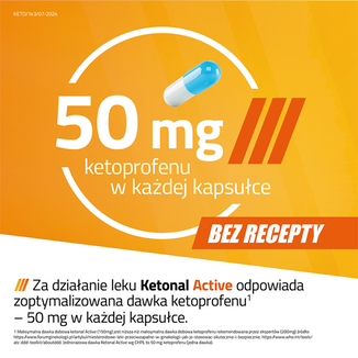 Ketonal Active 50 mg, 30 kapsułek twardych - 5 - zdjęcie produktu