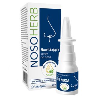 Nosoherb, nawilżający spray do nosa, 15 ml - zdjęcie produktu