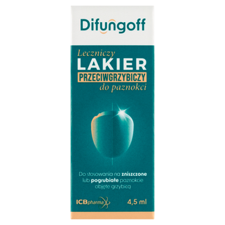 Difungoff, leczniczy lakier przeciwgrzybiczy do paznokci, 4,5 ml - 3 - zdjęcie produktu