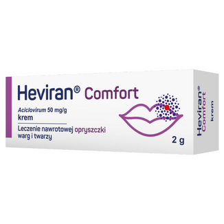 Heviran Comfort 50 mg/g, krem, 2 g - zdjęcie produktu