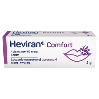 Heviran Comfort 50 mg/g, krem, 2 g - 2 - zdjęcie produktu
