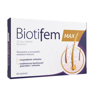 Biotifem Max 10 mg, 60 tabletek KRÓTKA DATA - zdjęcie produktu