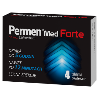 Permen Med Forte 50 mg, 4 tabletki powlekane KRÓTKA DATA - 2 - zdjęcie produktu
