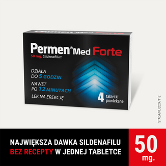 Permen Med Forte 50 mg, 4 tabletki powlekane KRÓTKA DATA - 7 - zdjęcie produktu