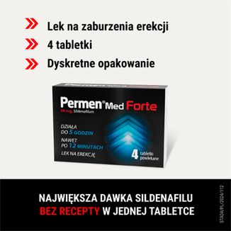 Permen Med Forte 50 mg, 4 tabletki powlekane - 3 - zdjęcie produktu