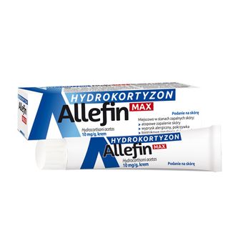 Hydrokortyzon Allefin Max 10 mg/ g, krem, 15 g - zdjęcie produktu