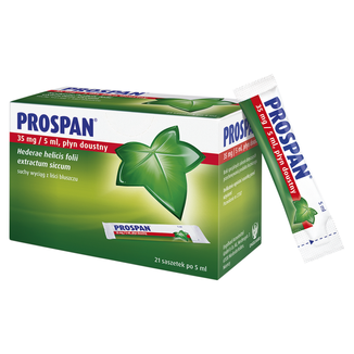 Prospan 35 mg/5 ml, płyn doustny, 5 ml x  21 saszetek KRÓTKA DATA - 2 - zdjęcie produktu