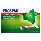 Prospan 35 mg/5 ml, płyn doustny, 5 ml x  21 saszetek - miniaturka zdjęcia produktu