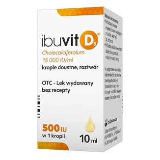 Ibuvit D3 15000 IU/ml, krople doustne, roztwór, 10 ml - zdjęcie produktu