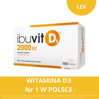 Ibuvit D3 2000 IU, 150 kapsułek - 2 - zdjęcie produktu