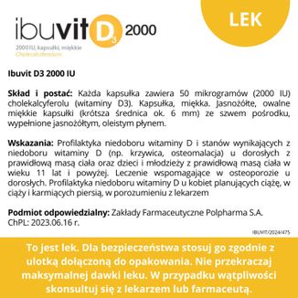 Ibuvit D3 2000 IU, 150 kapsułek - 7 - zdjęcie produktu