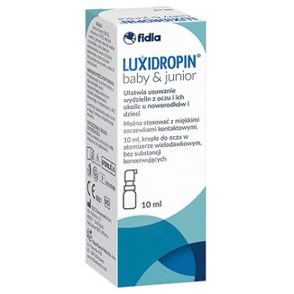 Luxidropin Baby & Junior, krople do oczu dla dzieci, 10 ml - zdjęcie produktu