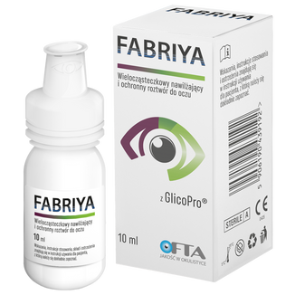 Fabriya, krople do oczu, roztwór wielocząsteczkowy, 10 ml - zdjęcie produktu