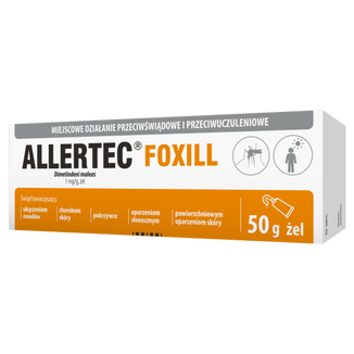 Allertec Foxill, 1 mg/ g, żel, 50 g KRÓTKA DATA - zdjęcie produktu
