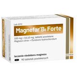 Magnefar B6 Forte 100 mg + 10,10 mg, 90 tabletek powlekanych USZKODZONE OPAKOWANIE - miniaturka zdjęcia produktu